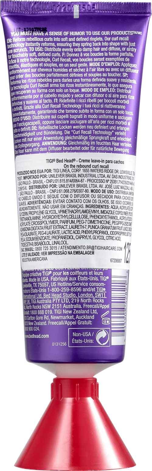 Ativador de Cachos Bed Head On the Rebound 125ml