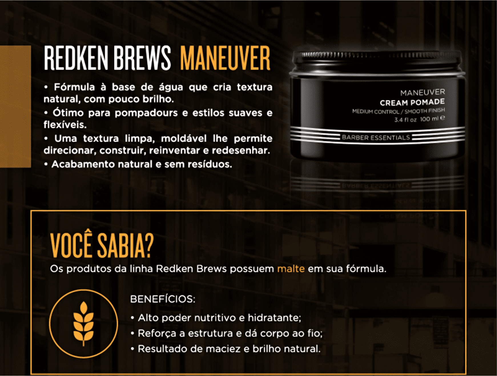 Redken Brews Maneuver - Creme Modelador 100ml
