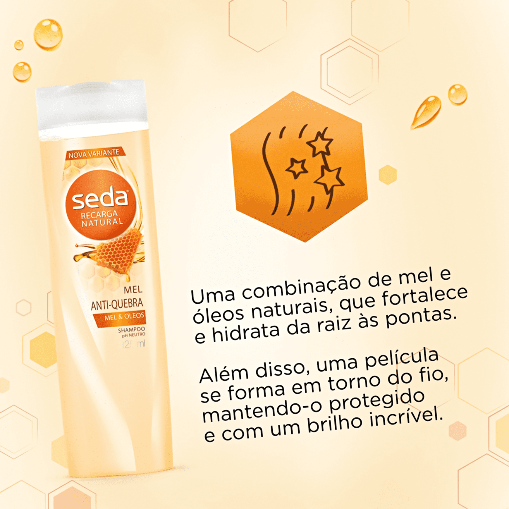 Shampoo Seda Mel Antiquebra 325ml