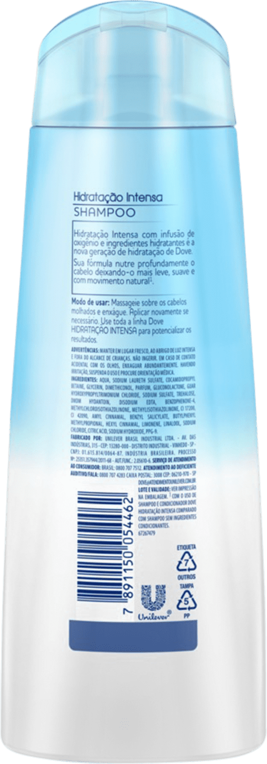 Shampoo Dove Hidratação Intensa com Infusão de Oxigênio 200ml