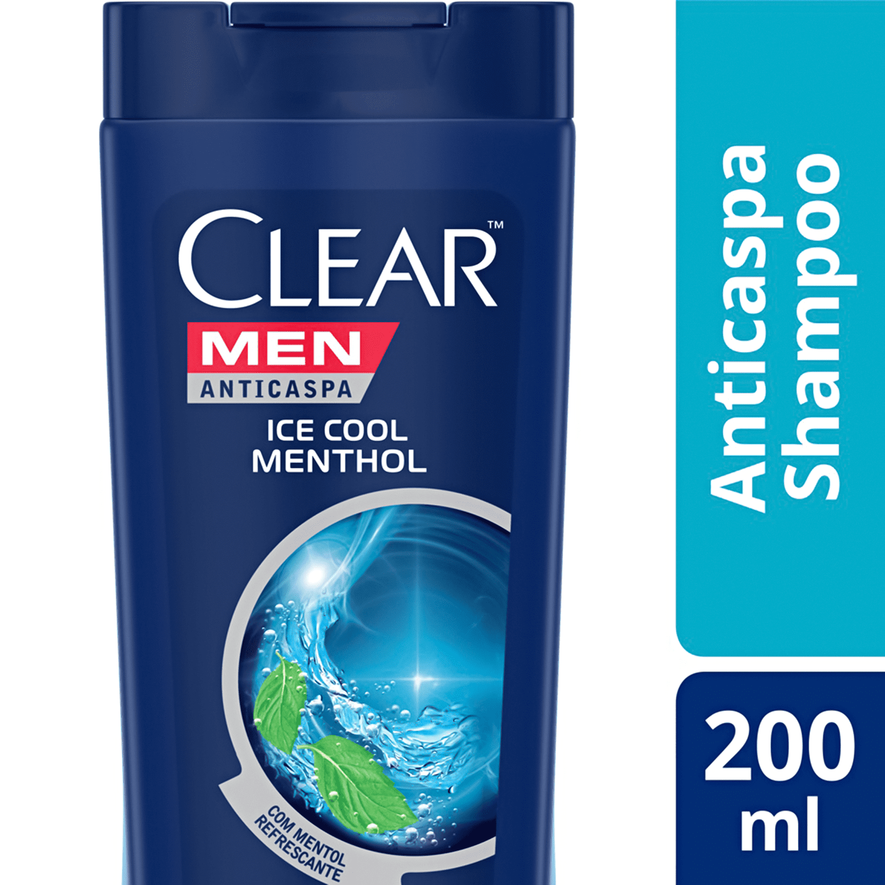 Shampoo Anticaspa Clear Ice Cool Menthol 200ml