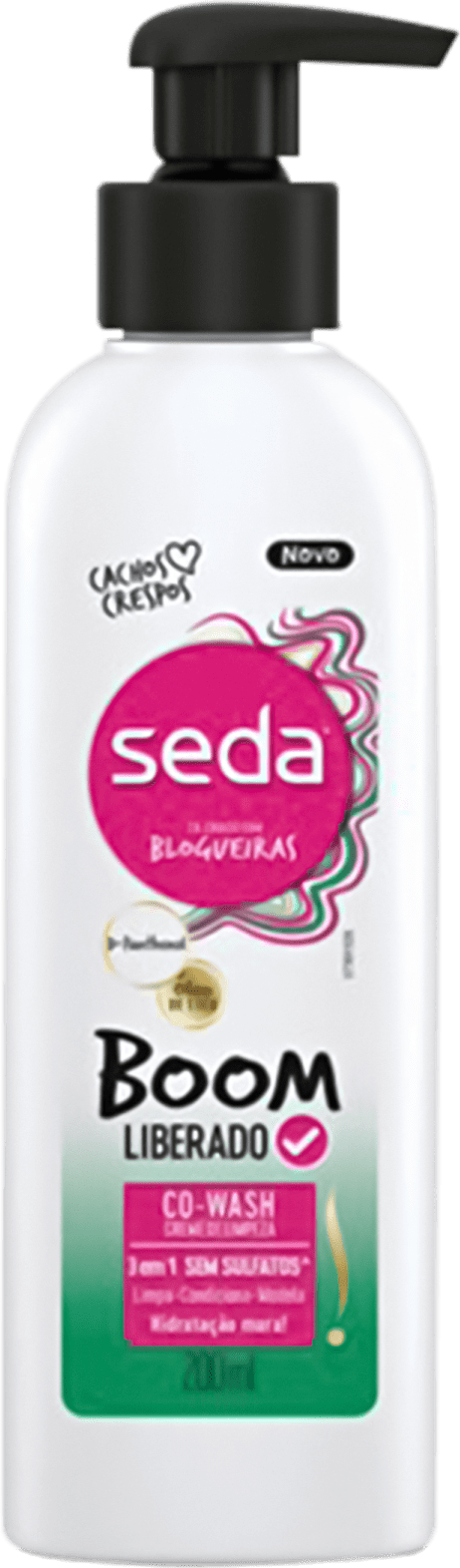 Co-Wash Creme de Limpeza Seda Boom Liberado 3 em 1 200ml