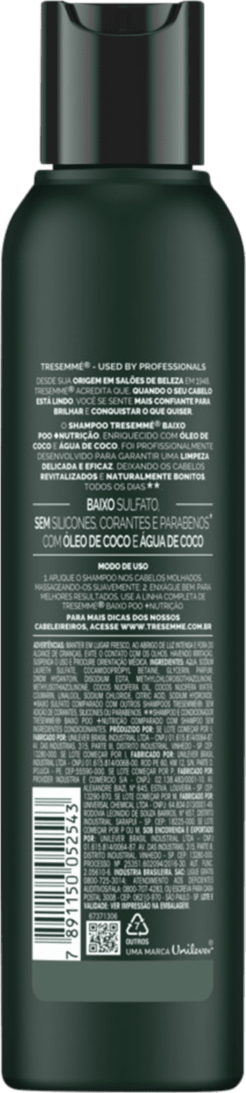 TRESemmé Baixo Poo + Nutrição - Shampoo 200ml