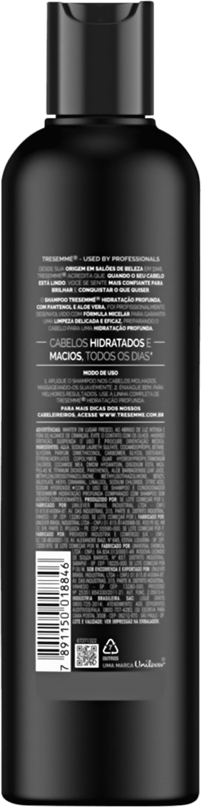 Shampoo TRESemmé Hidratação Profunda 400ml