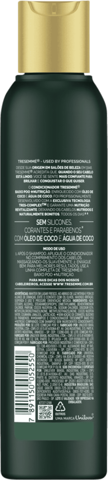 Condicionador TRESemmé Baixo Poo + Nutrição 200ml