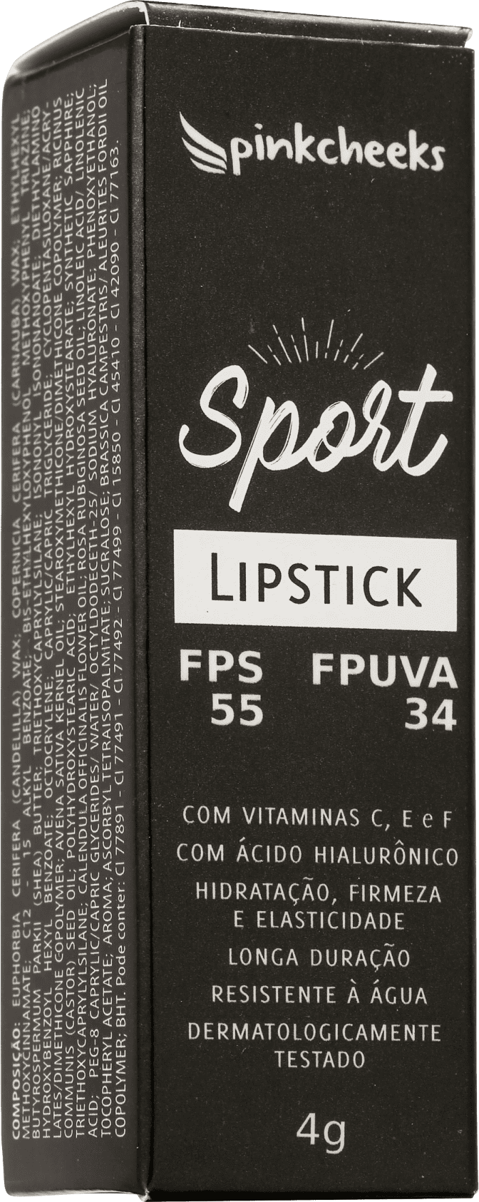 Pink Cheeks Sport Make Up Terra Metal - Batom 4g