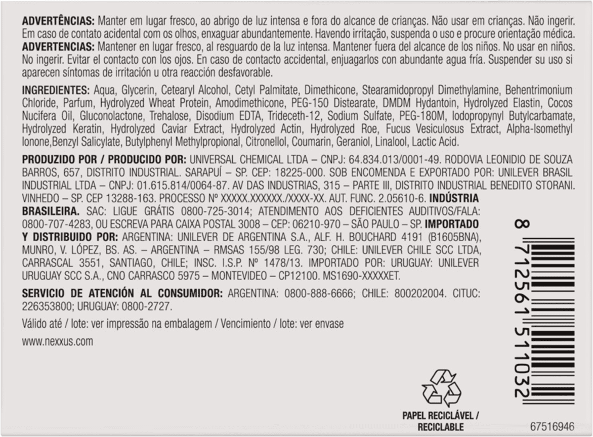 Nexxus Nutritive - Máscara Capilar 190g