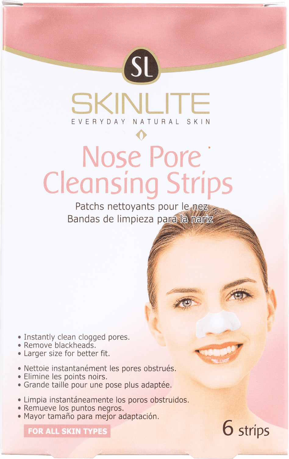 Skinlite Nose Pore Cleansing Strips - Adesivo Removedor de Cravos (6 unidades)