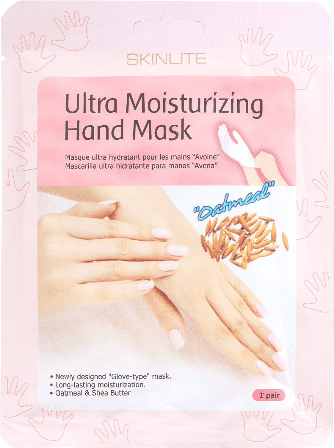 Skinlite Ultra Moisturizing Oatmeal - Máscara Hidratante para as Mãos (1 par)