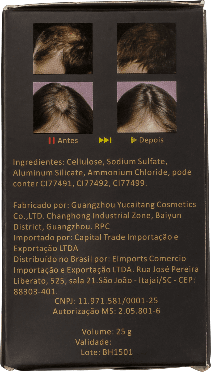 Hair Maker Castanho Escuro - Fibra Capilar 25g