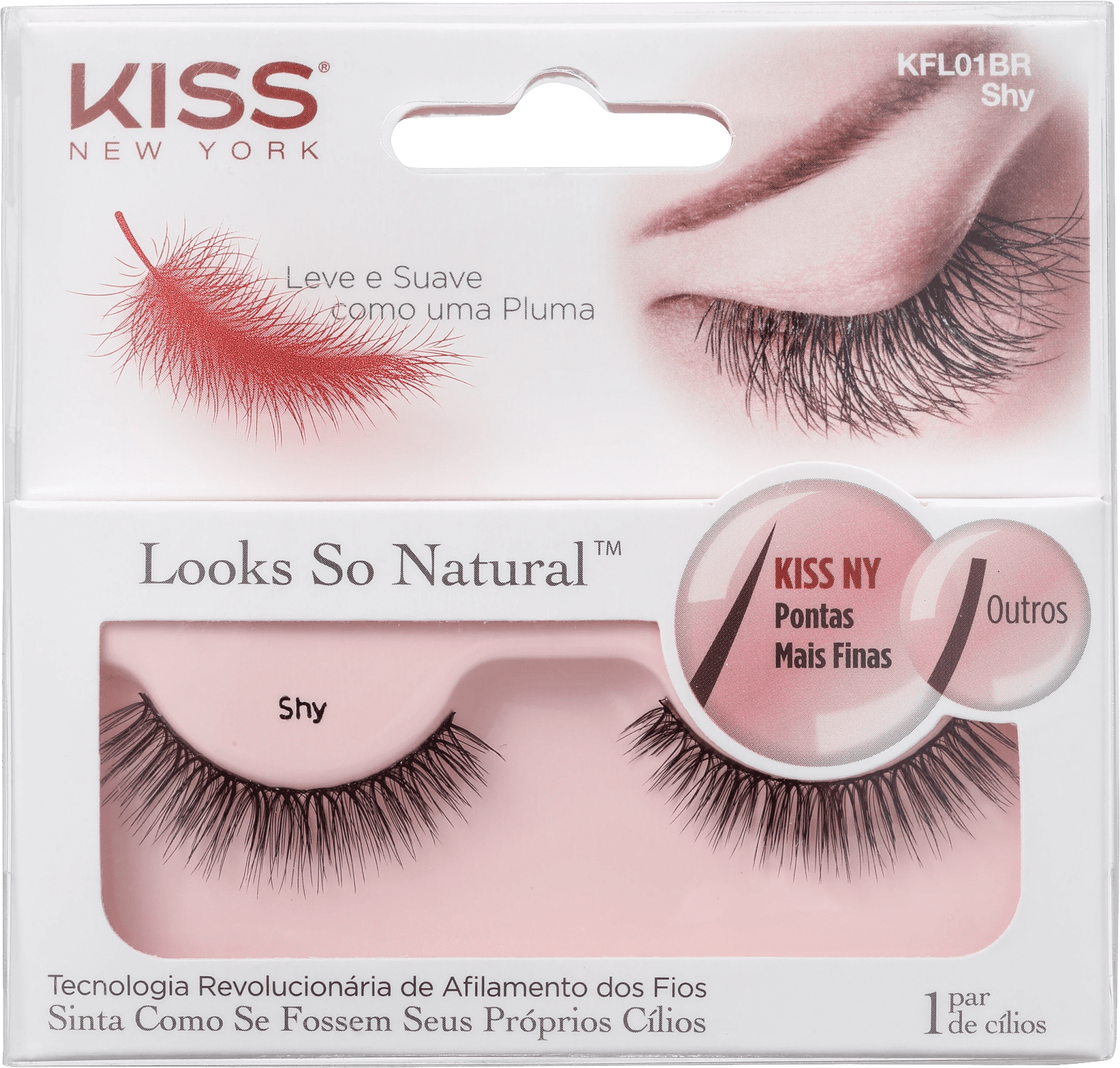 Kiss New York Looks So Natural Shy - Cílios Postiços 2g