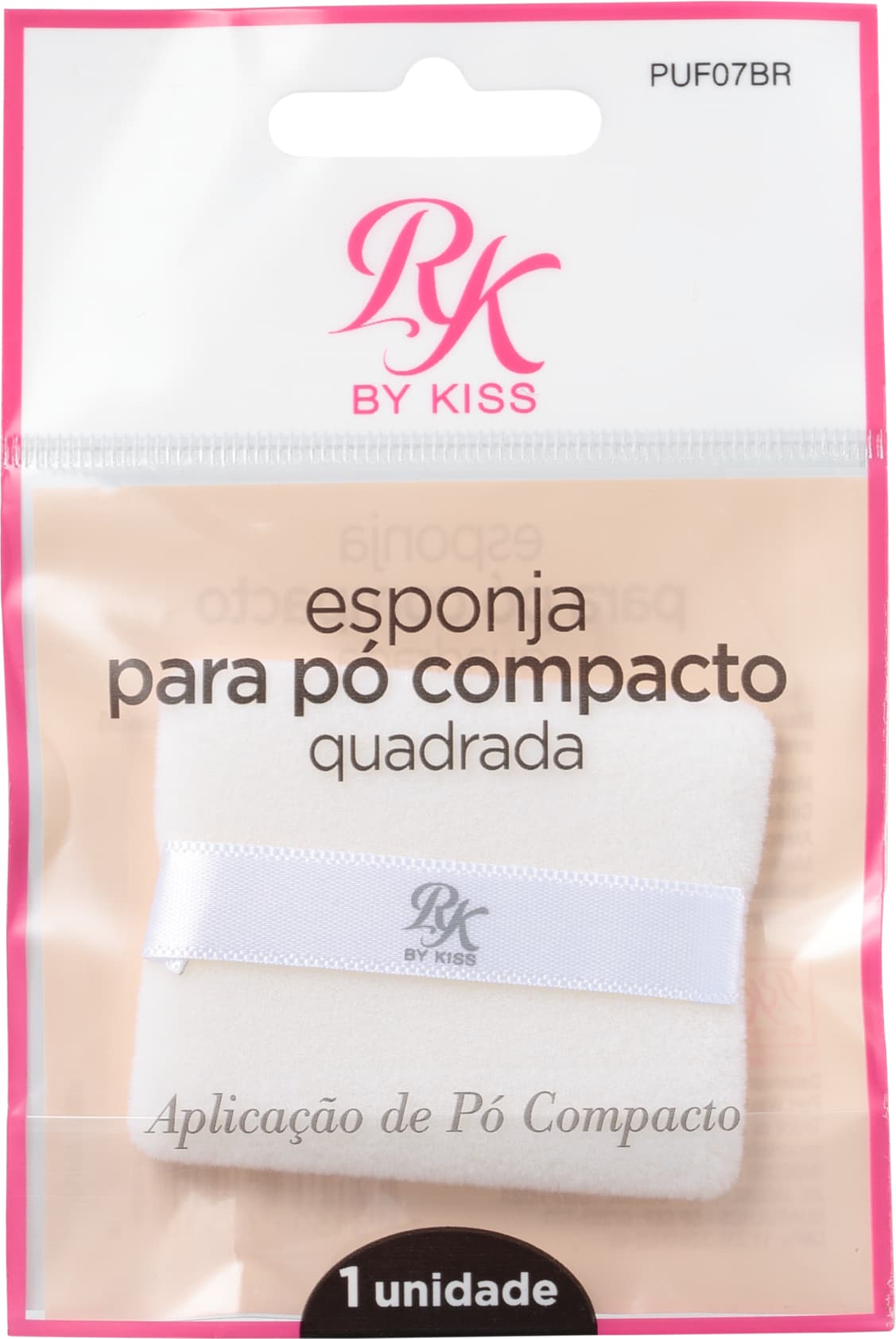 Kiss New York Ruby Kisses Compacta Quadrada - Esponja para Pó 0,3g