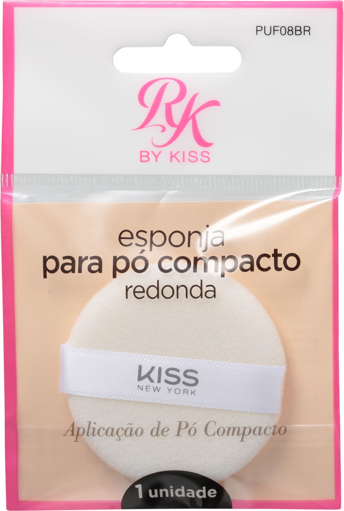 Kiss New York Ruby Kisses Compacto Redonda - Esponja para Pó 0,3g