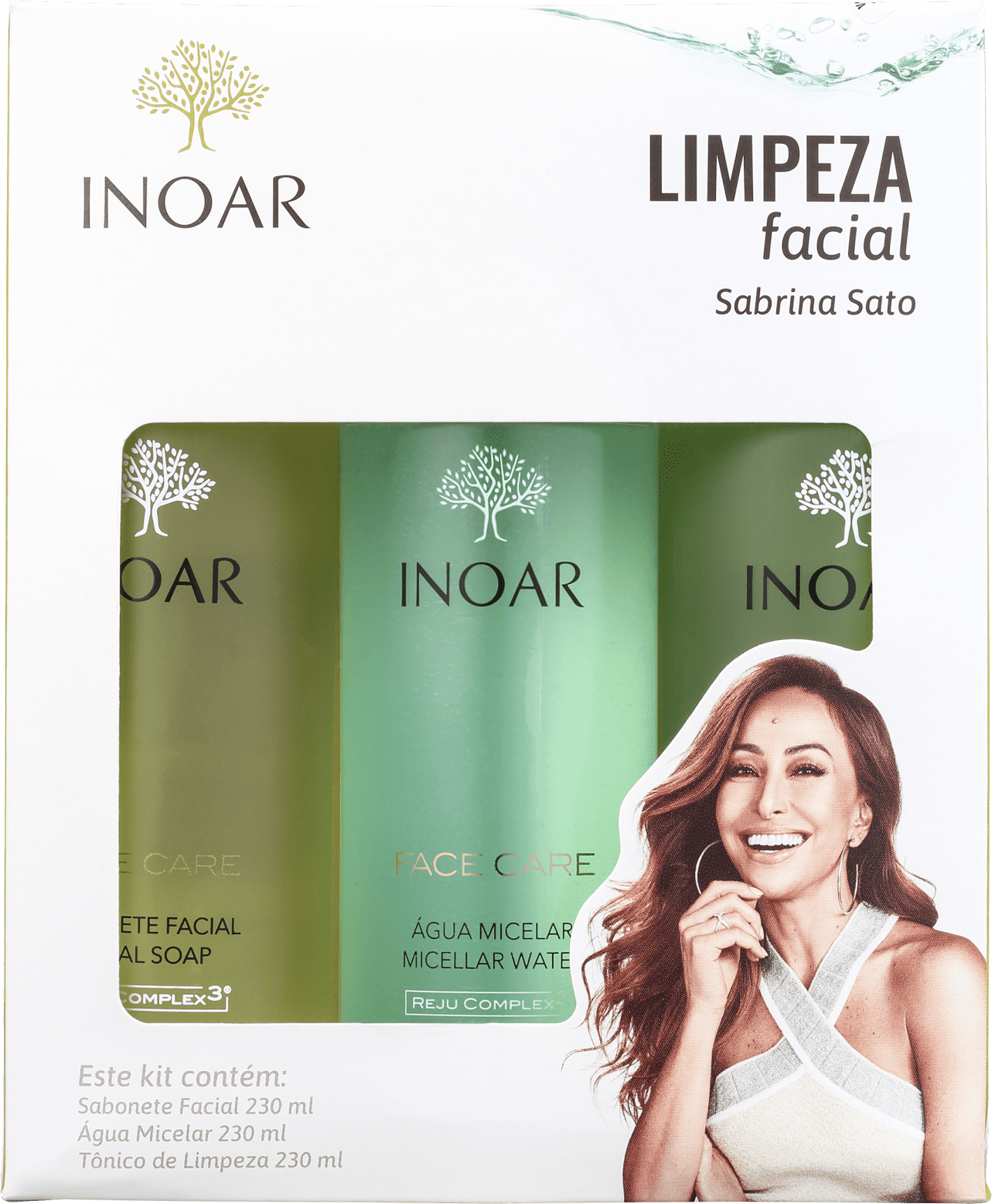 Kit Inoar Dermo Sabrina Sato Limpeza Facial (3 Produtos)