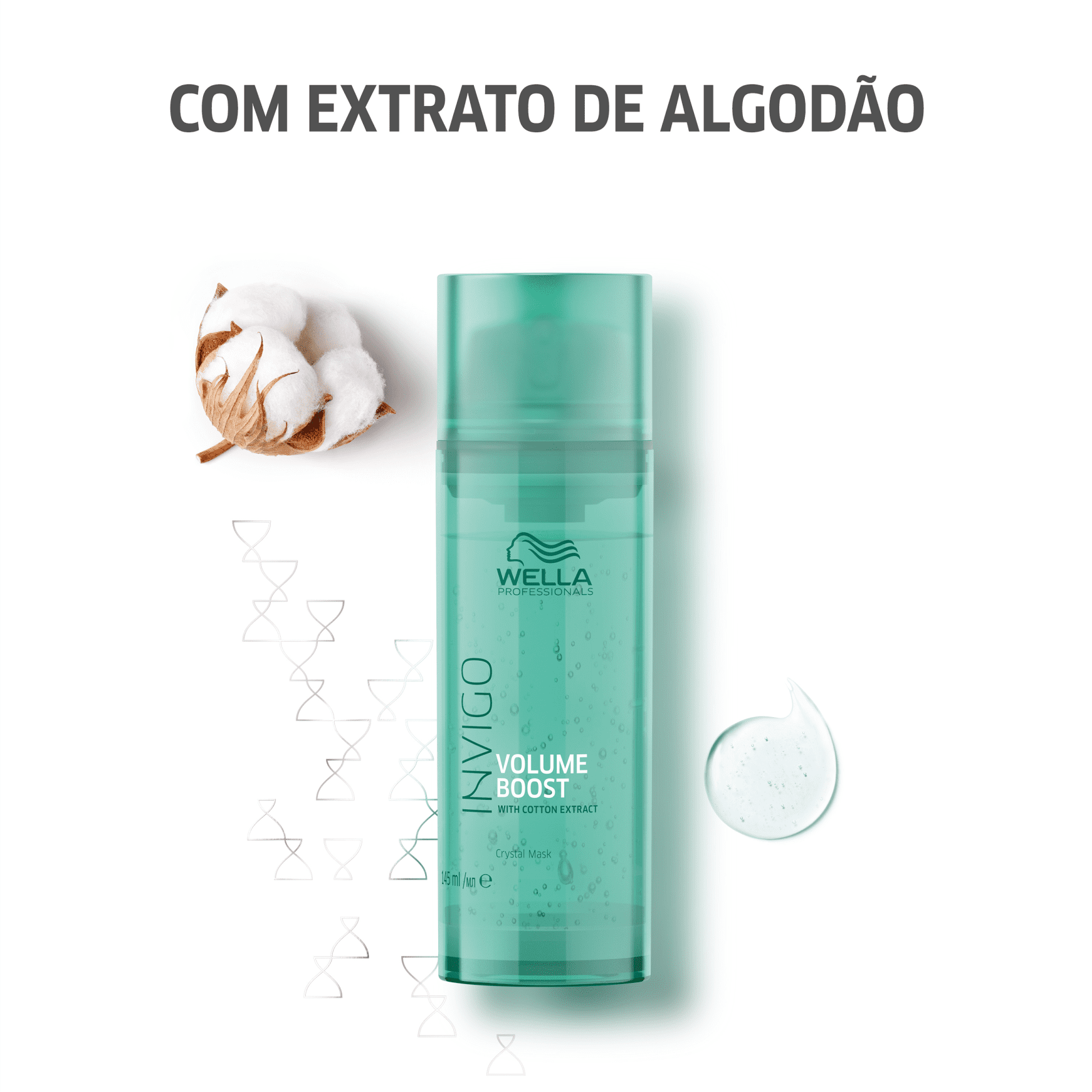 Wella Professionals Invigo Volume Boost Crystal - Máscara Capilar 145ml