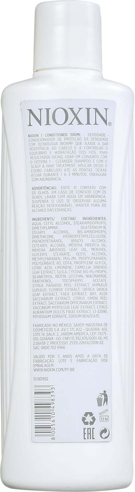 Nioxin System 1 Scalp Therapy Revitalizing - Condicionador 300ml