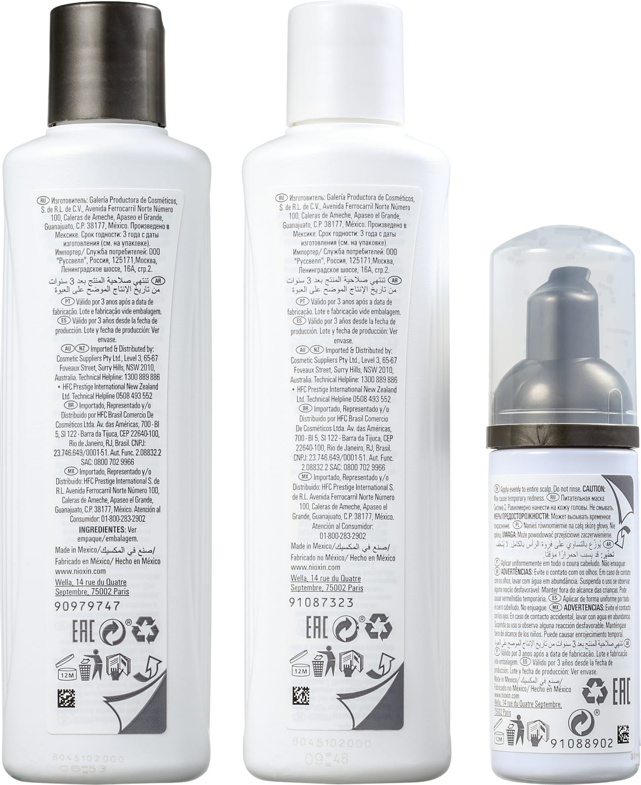 Kit Nioxin System 2 Small (3 Produtos)