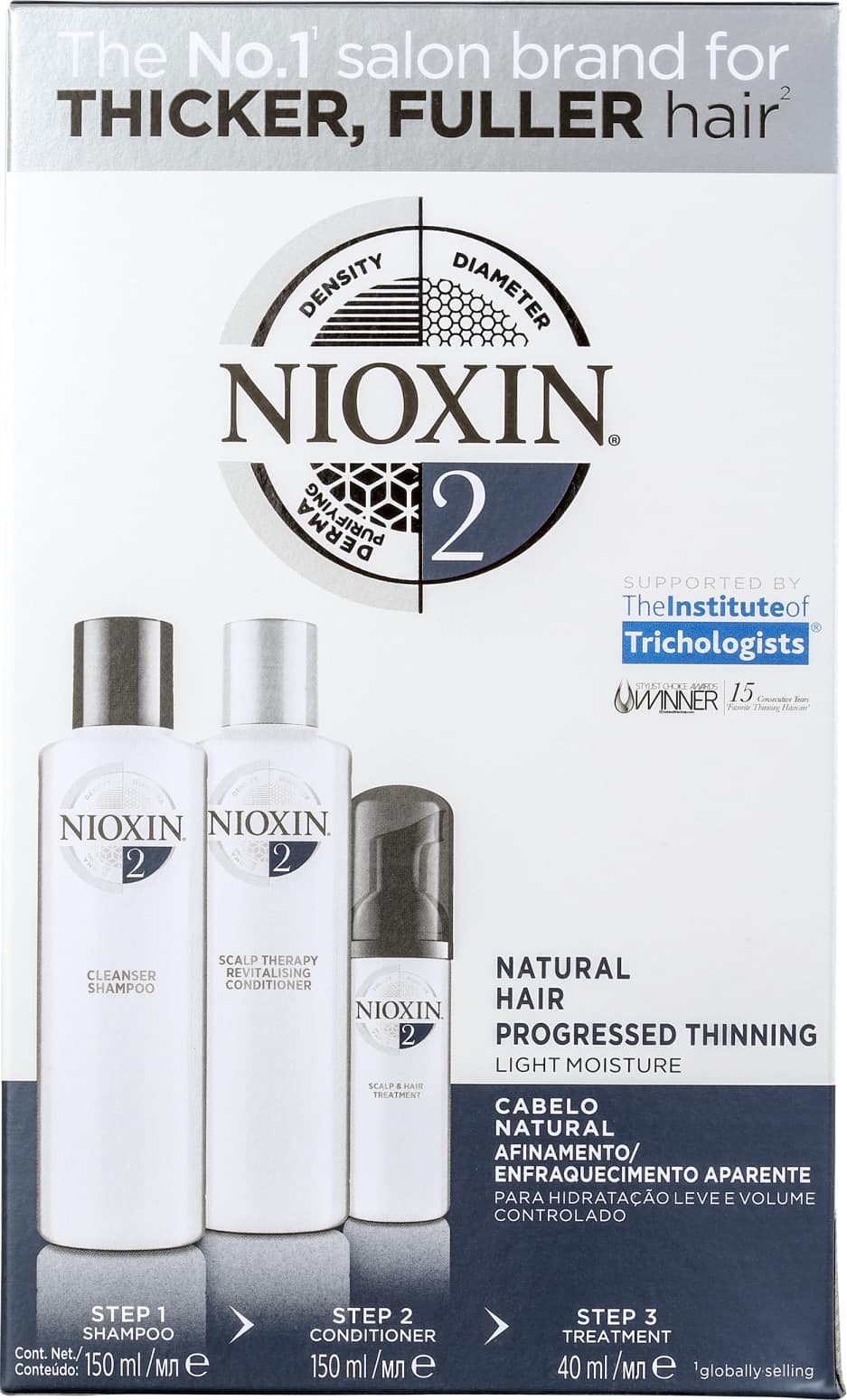 Kit Nioxin System 2 Small (3 Produtos)