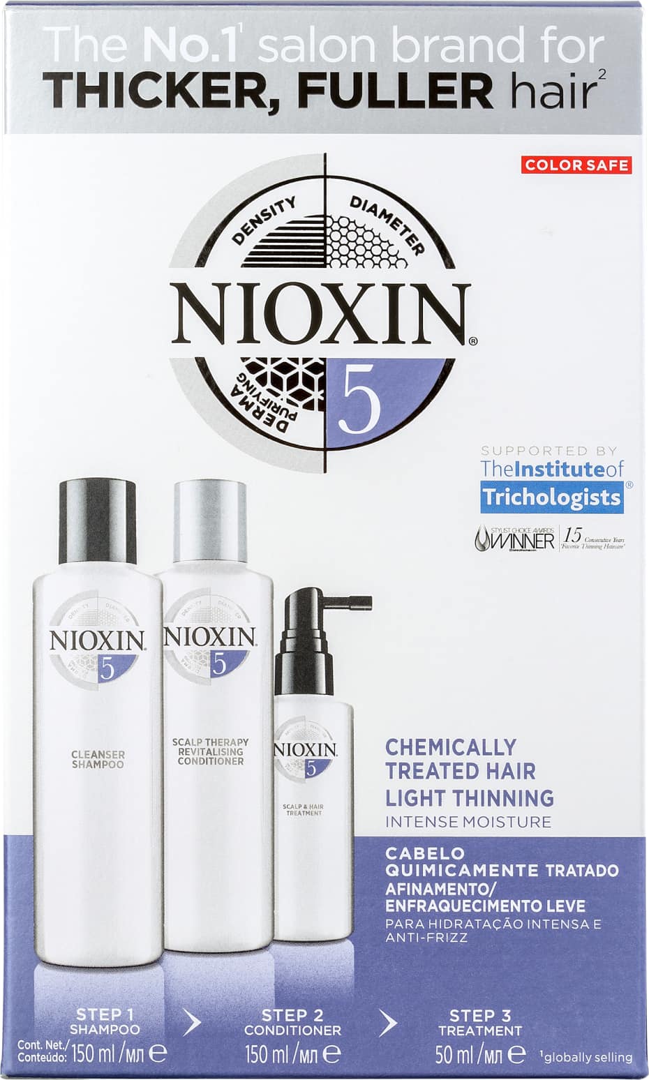 Kit Nioxin System 5 Small (3 Produtos)