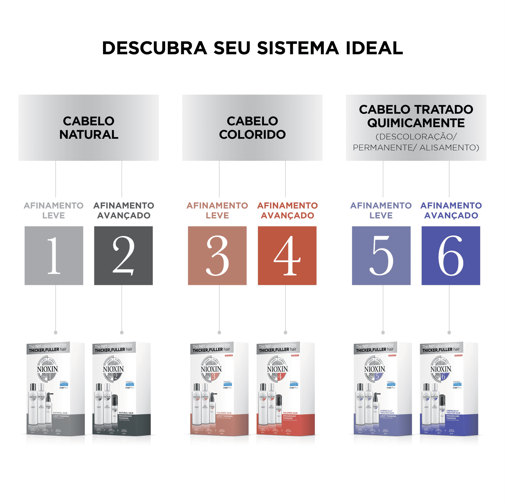 Kit Nioxin System 6 (3 Produtos)