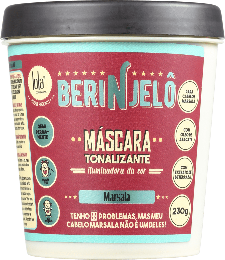 Lola Cosmetics Berinjelô - Máscara Tonalizante 230g