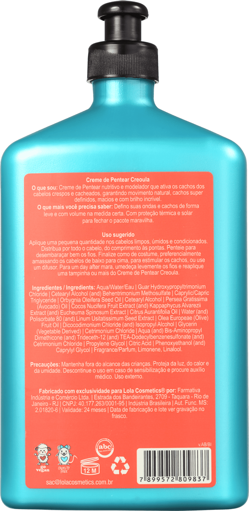 Lola Cosmetics Creoula - Creme de Pentear 500g