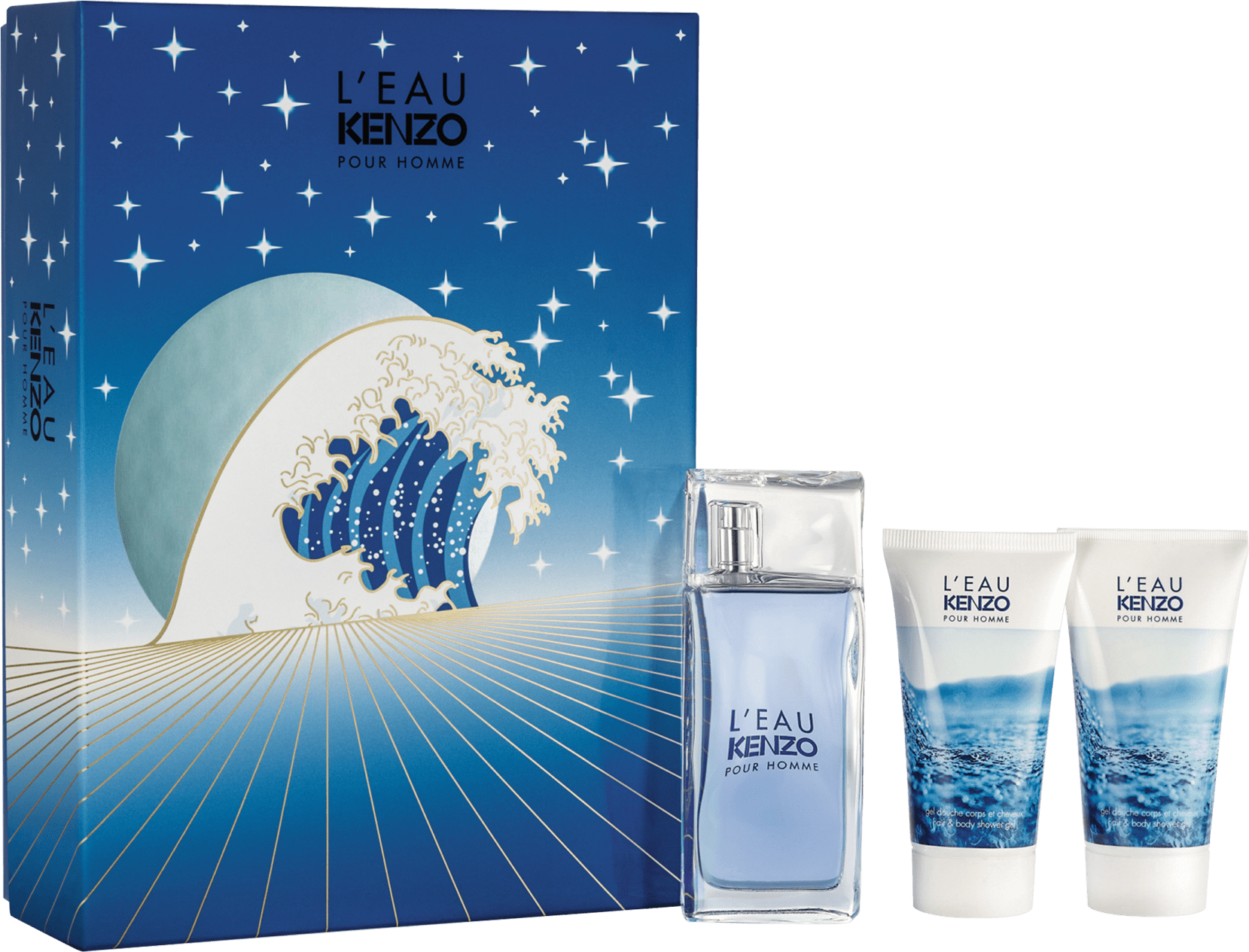 Conjunto Kenzo Homme Hair & Body Masculino - Eau de Toilette 50ml + Shampoo Multifuncional 2x50ml
