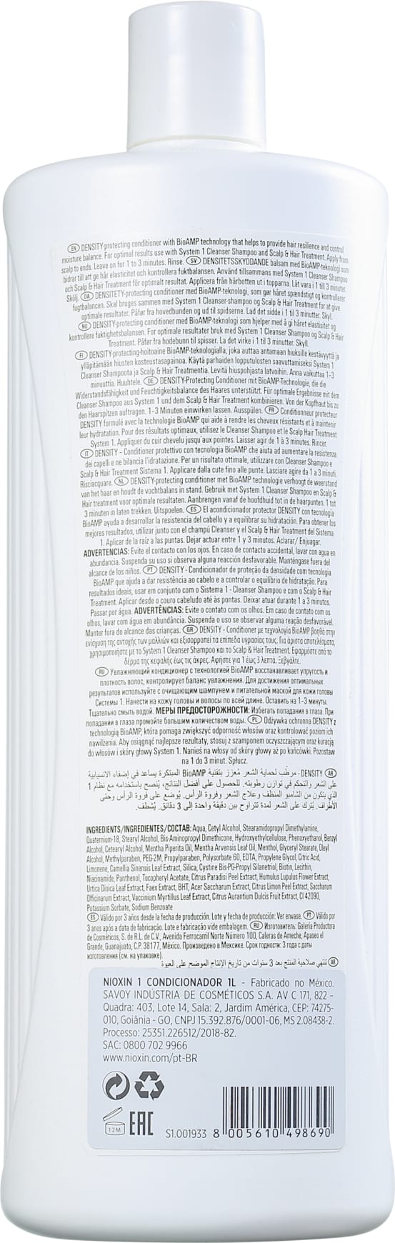 Nioxin System 1 Scalp Therapy Revitalizing - Condicionador 1000ml