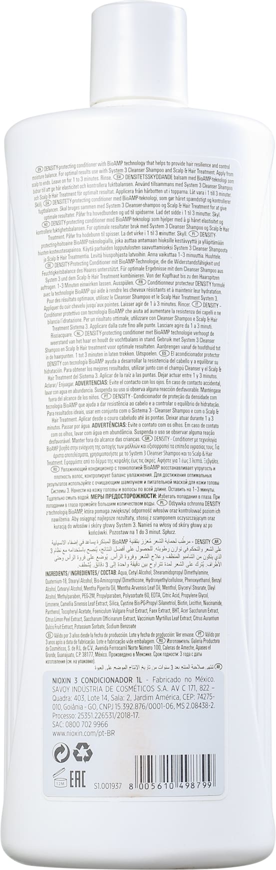 Nioxin System 3 Scalp Therapy Revitalizing - Condicionador 1000ml
