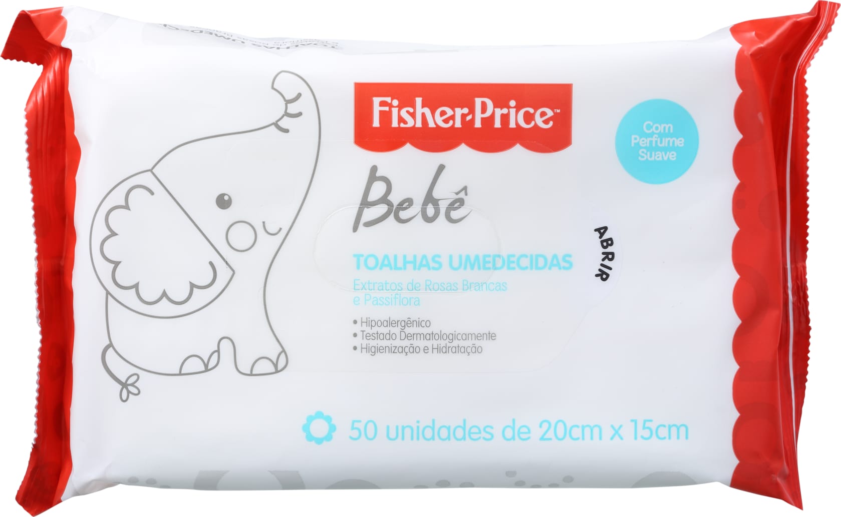 Fisher-Price Bebê com Perfume - Lenços de Limpeza (50 unidades)