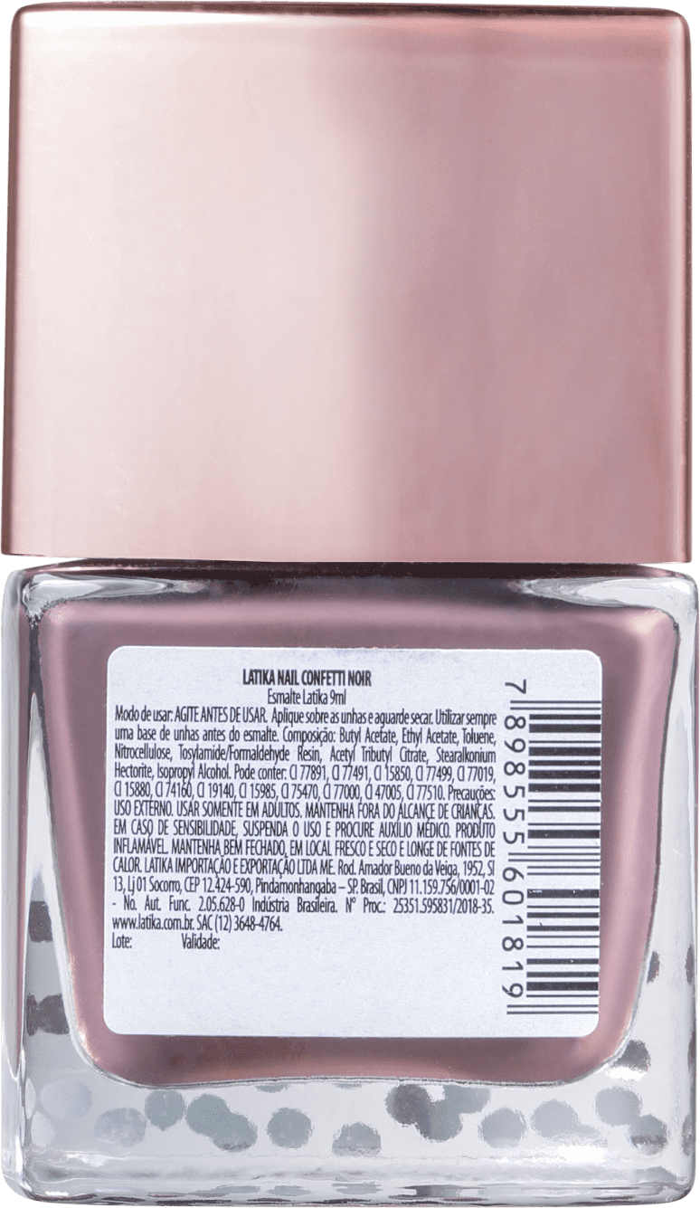 Latika Confetti Noir - Esmalte Cremoso 9ml