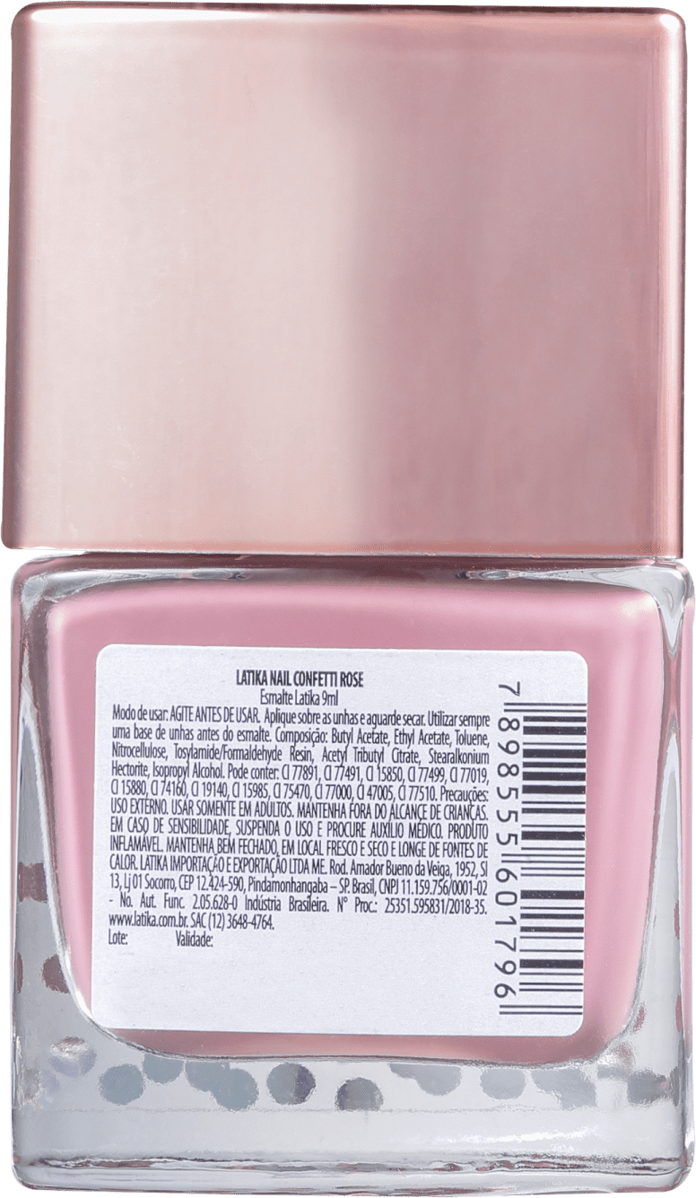 Latika Confetti Rose - Esmalte Cremoso 9ml