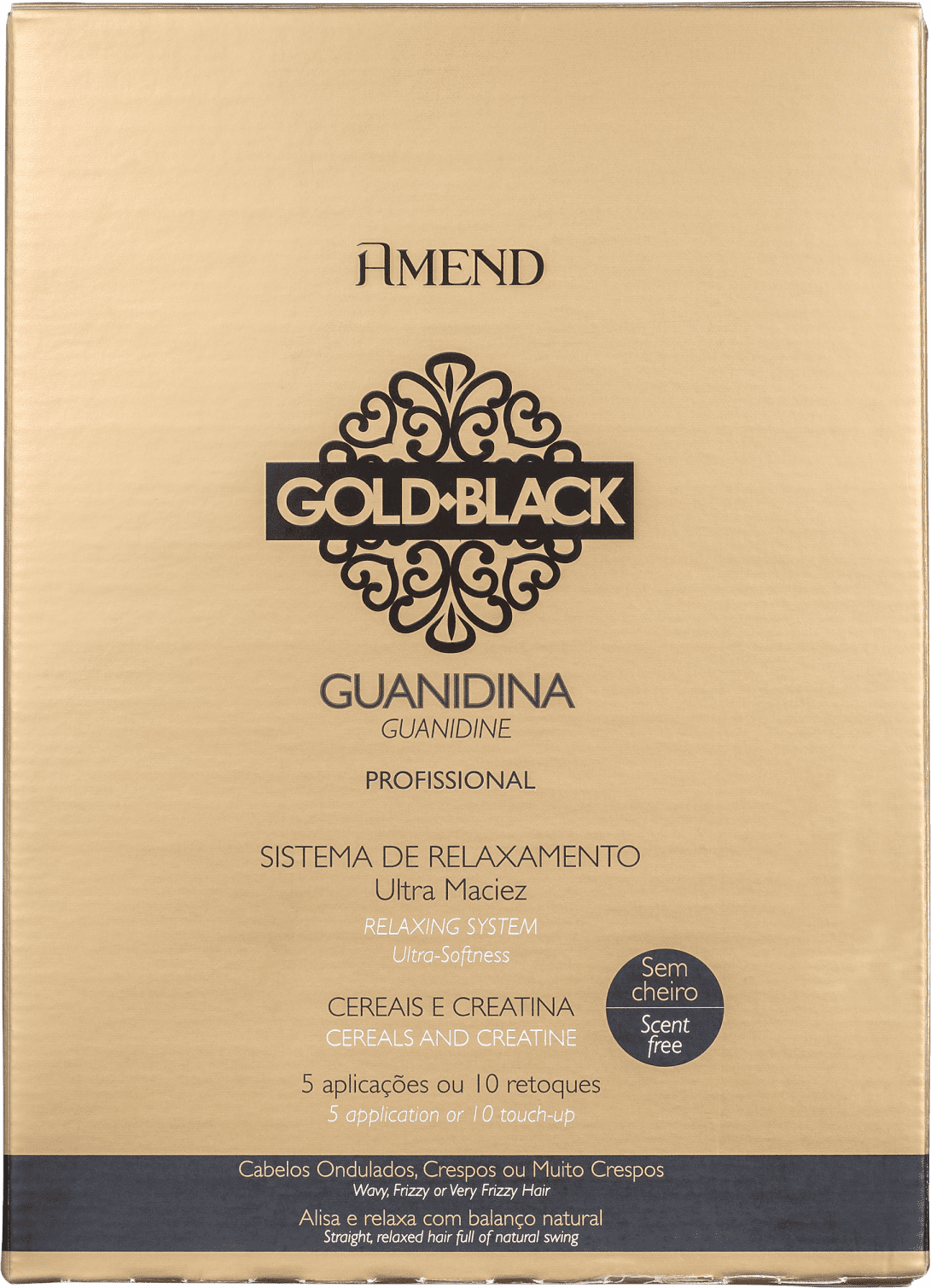 Kit Amend Gold Black Guanidina Profissional Plus (3 Produtos)