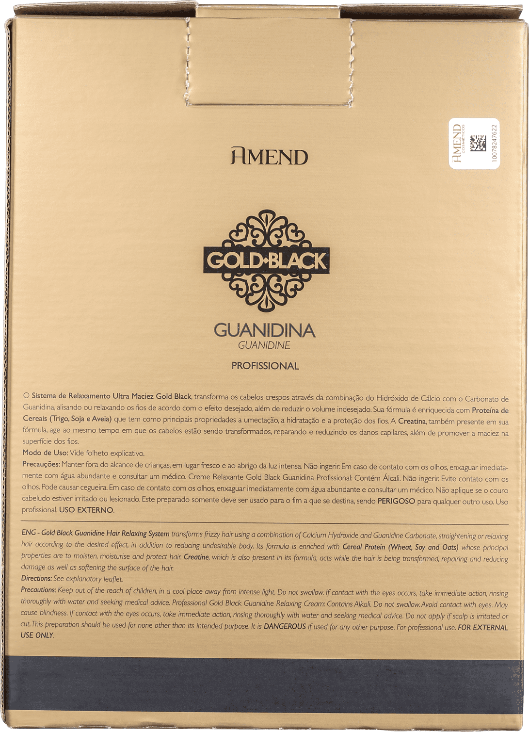 Kit Amend Gold Black Guanidina Profissional Plus (3 Produtos)