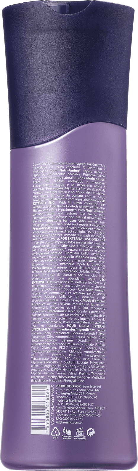 Amend Pós Progressiva - Shampoo 250ml