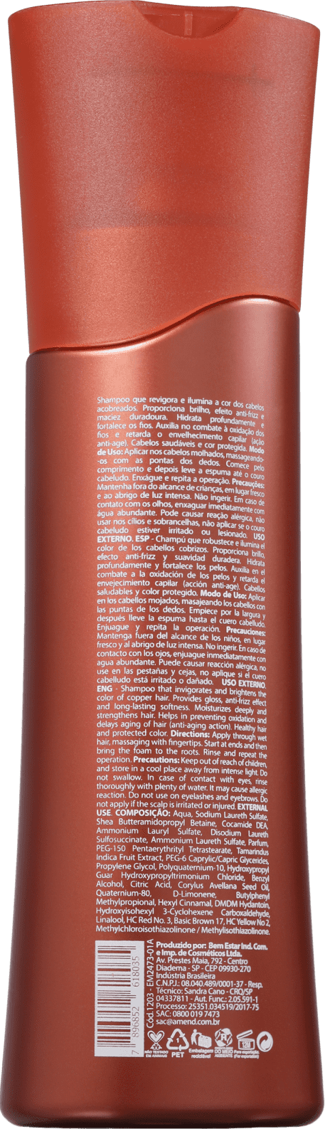 Amend Cobre Effect Realce da Cor - Shampoo 250ml