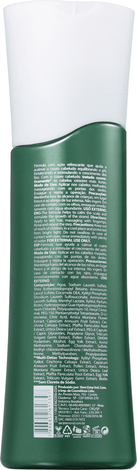 Amend Força e Detox - Shampoo 250ml