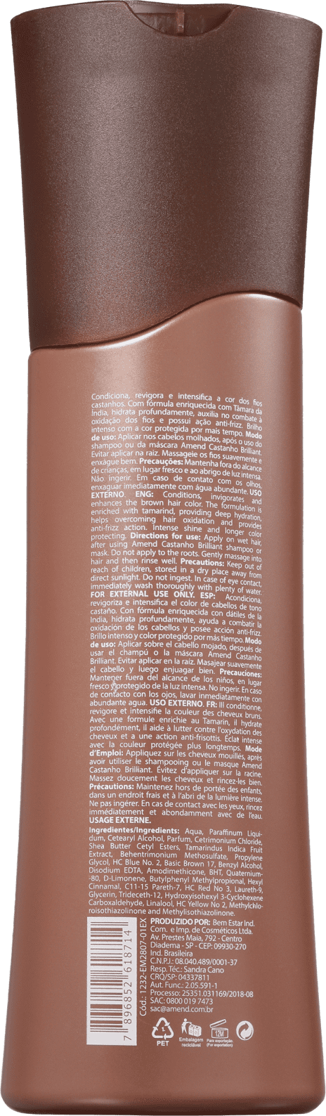 Amend Castanho Brilliant Realce da Cor - Condicionador 250ml