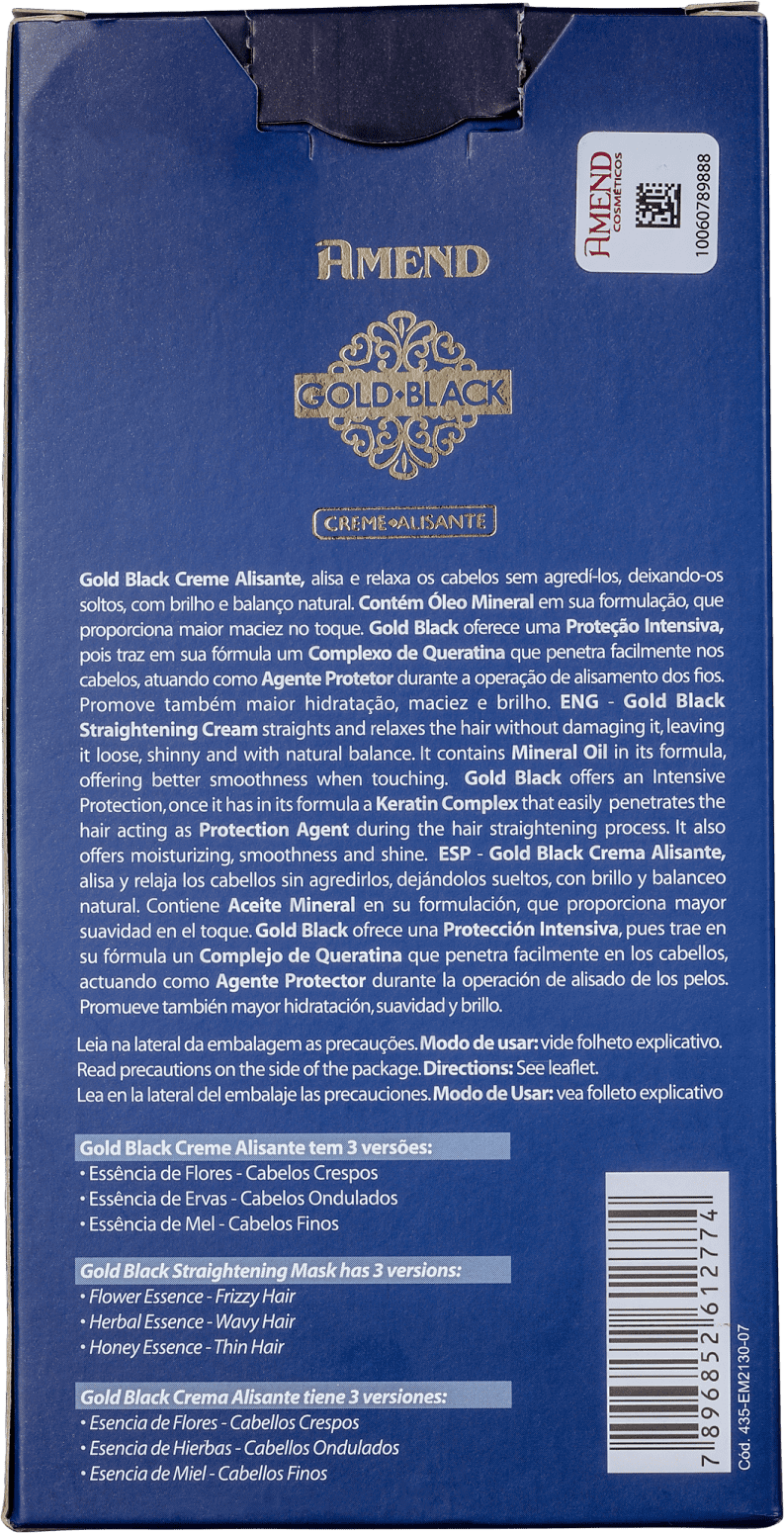Kit Amend Gold Black Mel (2 Produtos)