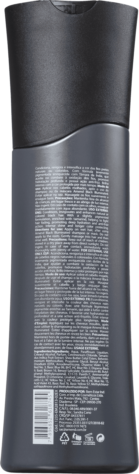 Amend Black Illuminated Realce da Cor - Condicionador 250ml