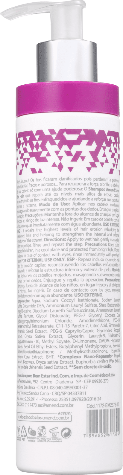 Amend #Ficaadica Save The Hair - Shampoo 250ml