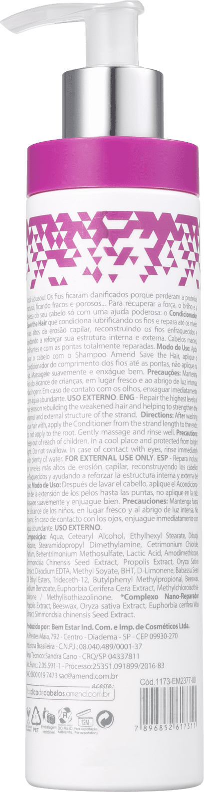 Amend #Ficaadica Save The Hair - Condicionador 250ml