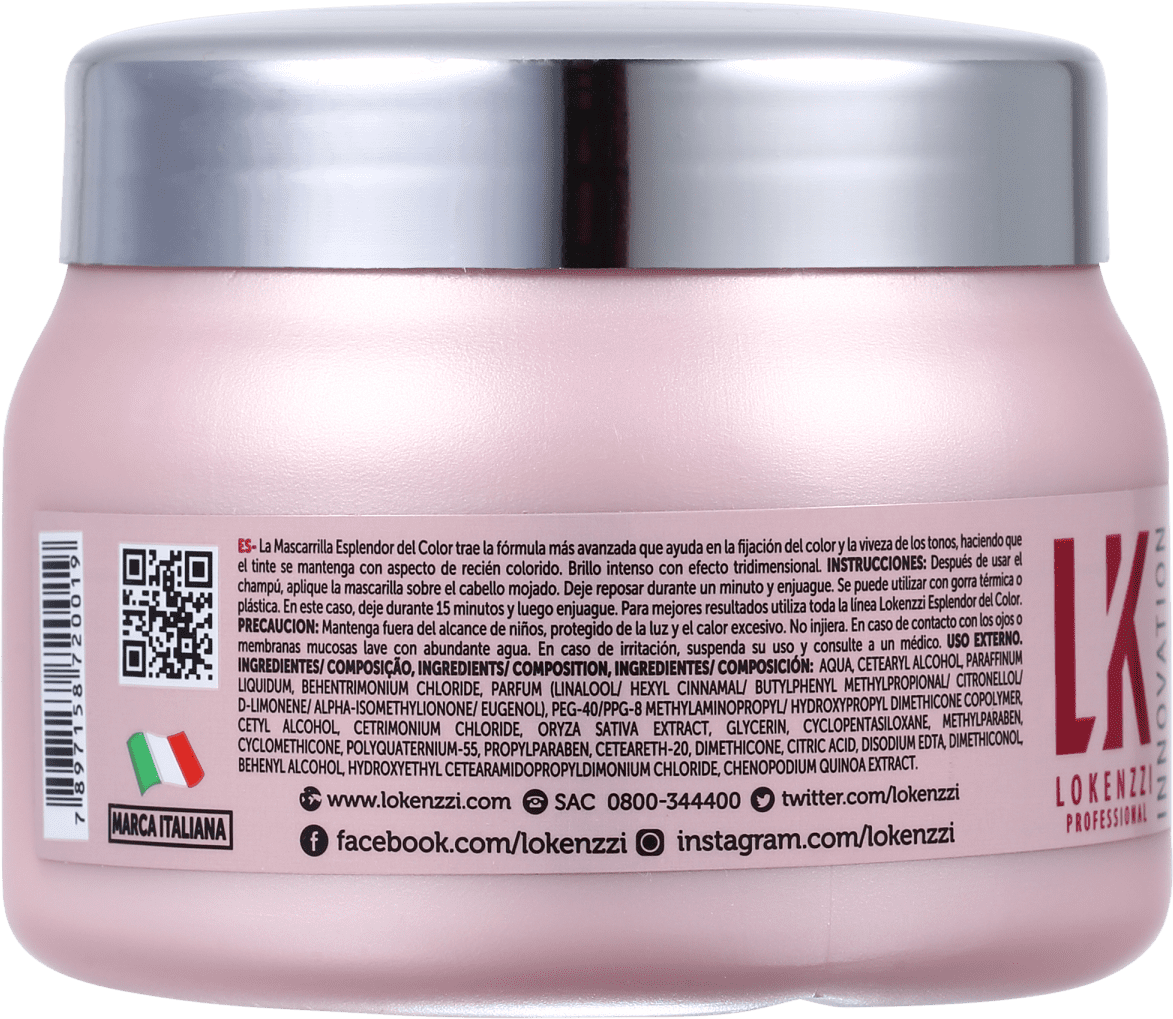 Lokenzzi Color Explendor - Máscara Capilar 250g