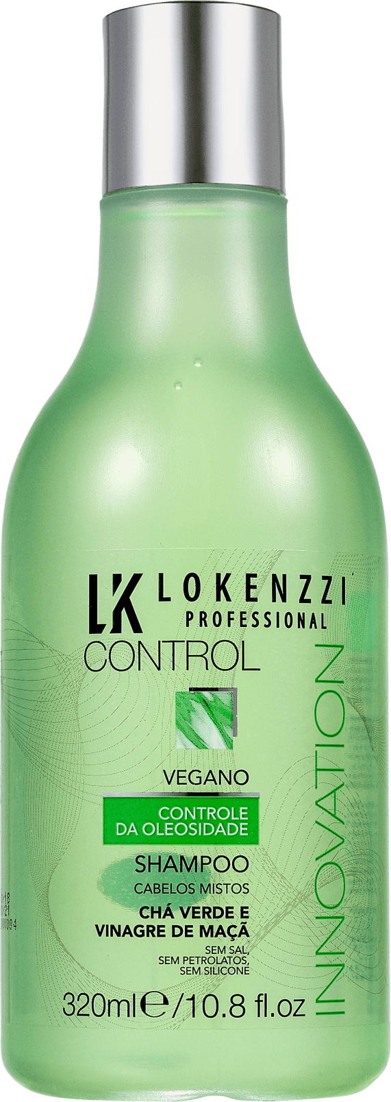 Lokenzzi Vegano Chá Verde e Vinagre de Maçã - Shampoo 320ml