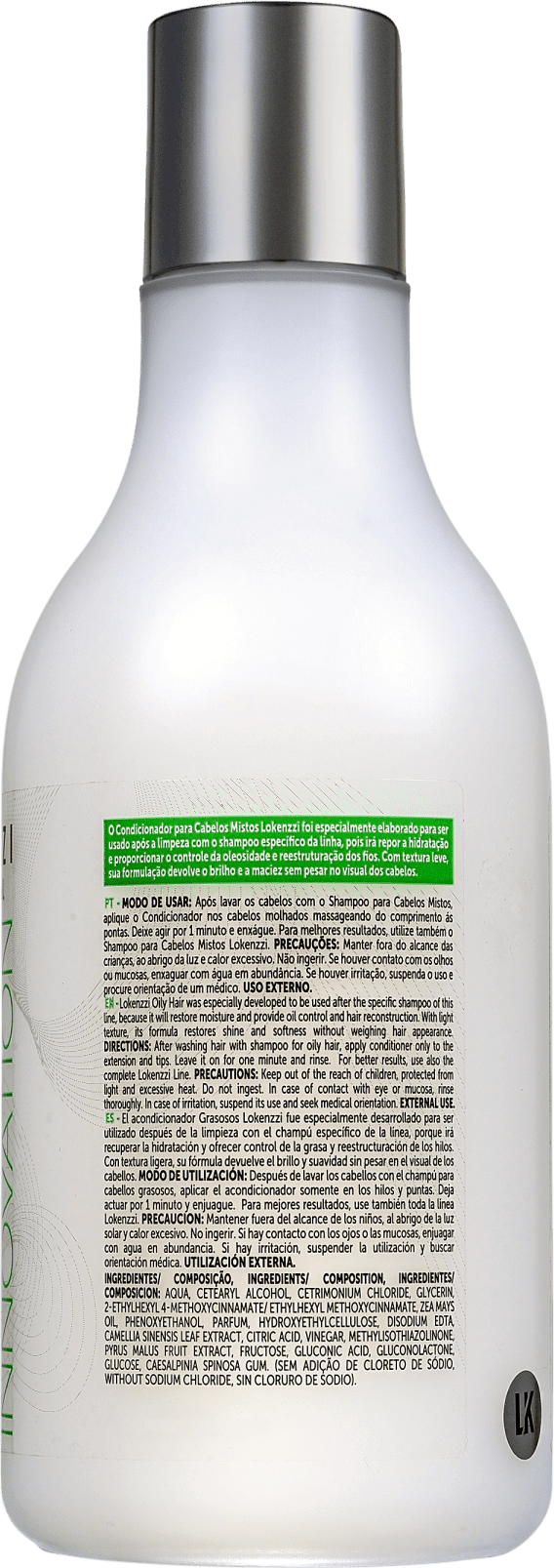 Lokenzzi Vegano Chá Verde e Vinagre de Maçã - Condicionador 320ml