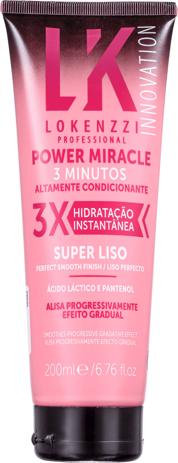 Lokenzzi Liso Perfeito Power Miracle - Máscara Capilar 200ml