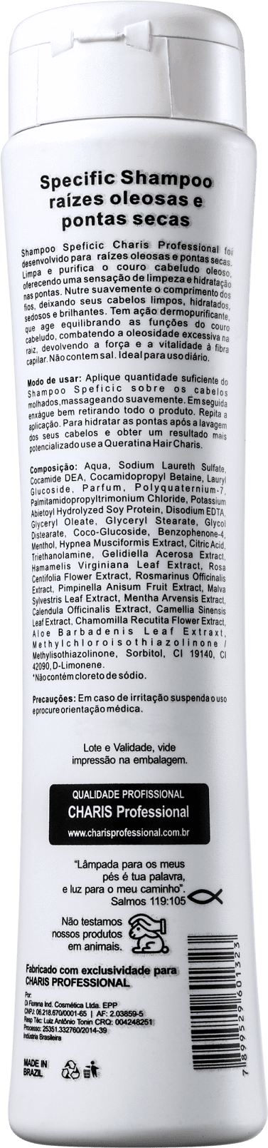 Charis Cabelos Oleosos e Pontas Secas - Shampoo 300ml