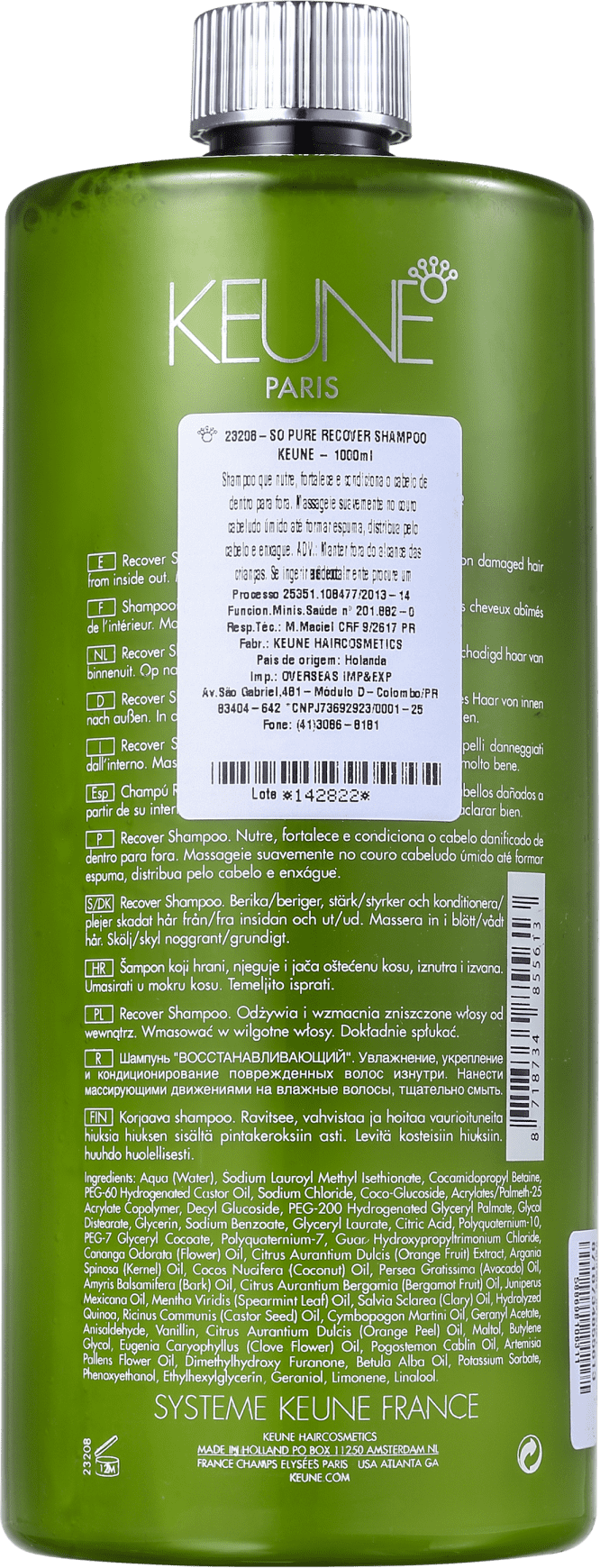 Shampoo Keune So Pure Recover Beleza na 