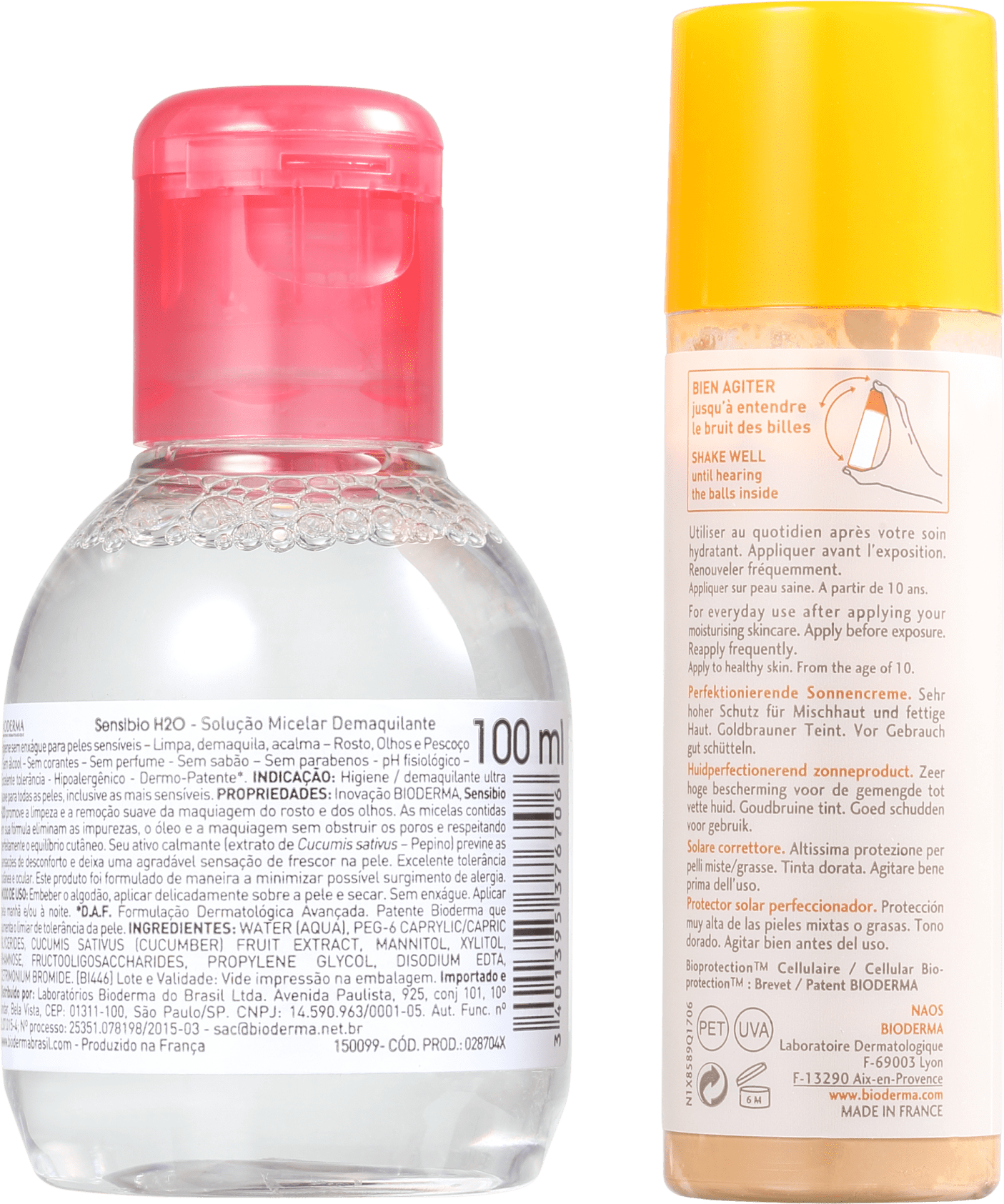 Kit Bioderma Photoderm Sensibio Dourado (2 Produtos)