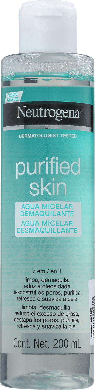 Neutrogena Purified Skin 7 Em 1 - Água Micelar 200ml